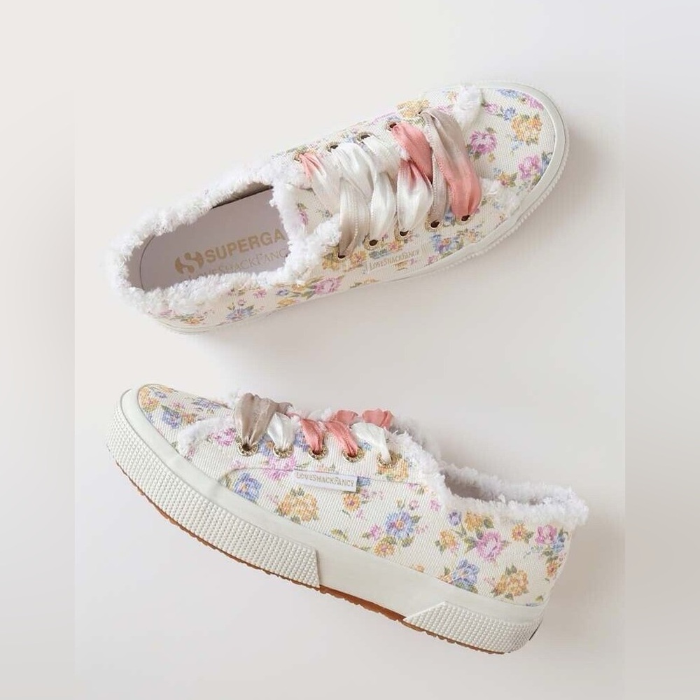 NWT love shack fancy x superga sneakers